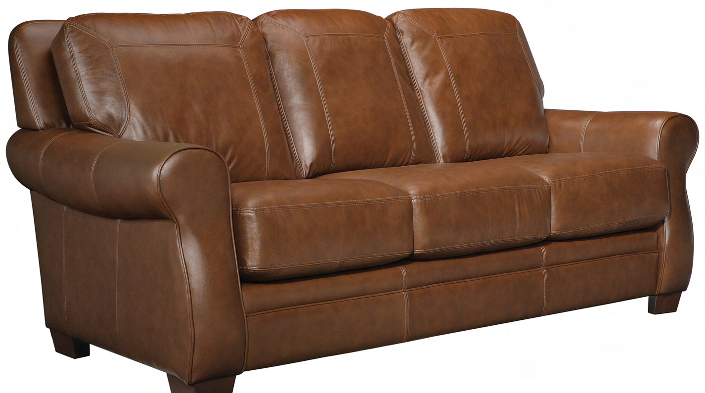 william signature stationary leather sofa